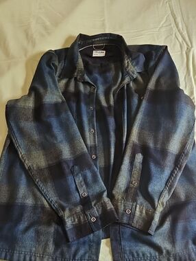 Lake & Trail Men’s Blue Plaid Lightweight Shirt Jacket